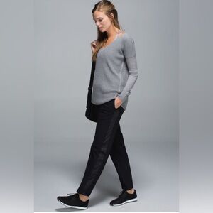 Lululemon rise and shine tuxedo pants EUC 6